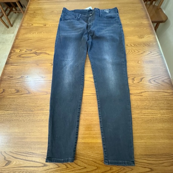 NWT J Crew Black Women's Mercantile‎ 10" High Rise Skinny Jeans Size 34 - Picture 2 of 6